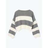 シャギーボーダーショート丈ニットプルオーバー | LUDIC PARK | 詳細画像22 