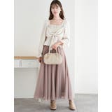 フロントリボンシャーリングブラウス（無地・チェック柄） | LUDIC PARK | 詳細画像5 