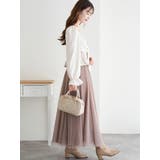 フロントリボンシャーリングブラウス（無地・チェック柄） | LUDIC PARK | 詳細画像8 