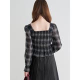 フロントリボンシャーリングブラウス（無地・チェック柄） | LUDIC PARK | 詳細画像28 