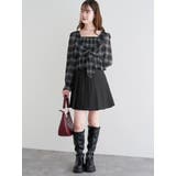 フロントリボンシャーリングブラウス（無地・チェック柄） | LUDIC PARK | 詳細画像31 