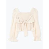 フロントリボンシャーリングブラウス（無地・チェック柄） | LUDIC PARK | 詳細画像43 