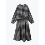 Ａ柄 | [SET]フードブルゾン×キャミワンピース（無地・チェック柄） | LUDIC PARK