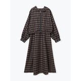 Ｂ柄 | [SET]フードブルゾン×キャミワンピース（無地・チェック柄） | LUDIC PARK