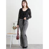 サイドレースアップフレアデニムパンツ | LUDIC PARK | 詳細画像26 