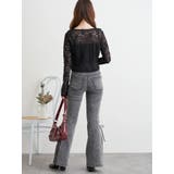 サイドレースアップフレアデニムパンツ | LUDIC PARK | 詳細画像29 