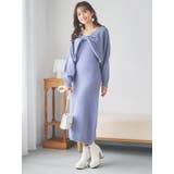 サックス | [SET]リボンモチーフトップス×キャミワンピース | LUDIC PARK