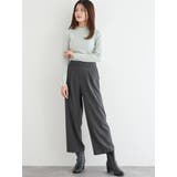 ラクケア 起毛無地ワイドパンツ | LUDIC PARK | 詳細画像3 