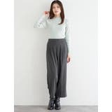 ラクケア 起毛無地ワイドパンツ | LUDIC PARK | 詳細画像5 