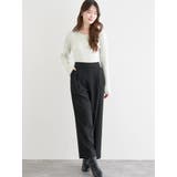 ラクケア 起毛無地ワイドパンツ | LUDIC PARK | 詳細画像10 