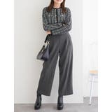 ラクケア 起毛無地ワイドパンツ | LUDIC PARK | 詳細画像14 