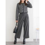 ラクケア 起毛無地ワイドパンツ | LUDIC PARK | 詳細画像15 