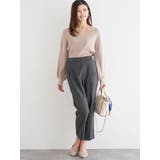 ラクケア 起毛無地テーパードパンツ | LUDIC PARK | 詳細画像8 