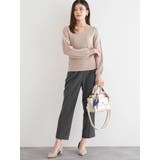 ラクケア 起毛無地テーパードパンツ | LUDIC PARK | 詳細画像10 