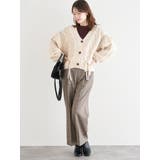 ラクケア チェック柄ワイドパンツ | LUDIC PARK | 詳細画像15