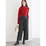 ラクケア チェック柄ワイドパンツ | LUDIC PARK | 詳細画像19