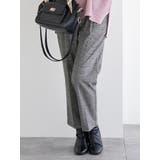 ラクケア チェック柄テーパードパンツ | LUDIC PARK | 詳細画像12