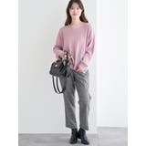 ラクケア チェック柄テーパードパンツ | LUDIC PARK | 詳細画像14