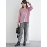 ラクケア チェック柄テーパードパンツ | LUDIC PARK | 詳細画像16