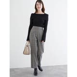 ラクケア チェック柄テーパードパンツ | LUDIC PARK | 詳細画像21