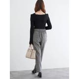 ラクケア チェック柄テーパードパンツ | LUDIC PARK | 詳細画像25