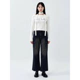 ラインストーンバックルオフショルニット | LUDIC PARK | 詳細画像13 