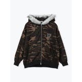 A柄 | ファートリムジップパーカー | LUDIC PARK