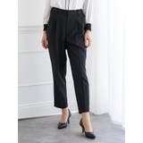 黒 | 【Wクロス】テーパードパンツ(セットアップ可) | LUDIC PARK