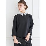 【Wクロス】2WAYレース襟ブラウス(セットアップ可) | LUDIC PARK | 詳細画像2 