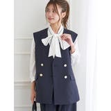 【Wクロス】Wボタンノーカラーベスト(セットアップ可) | LUDIC PARK | 詳細画像2 