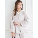 淡グレー | 【マルチストレッチ】パールボタンポンチョジャケット(セットアップ可) | LUDIC PARK