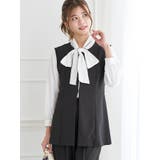 【ストレッチツイル】ペプラムベスト(セットアップ可) | LUDIC PARK | 詳細画像2 