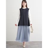 【ストレッチツイル】ペプラムベスト(セットアップ可) | LUDIC PARK | 詳細画像14 