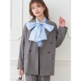 【ストレッチツイル】Wボタンテーラードジャケット(セットアップ可) | LUDIC PARK | 詳細画像1 