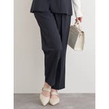 紺 | 【ストレッチツイル】テーパードパンツ(セットアップ可) | LUDIC PARK