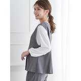 【ストレッチツイル】ノーカラーベスト(セットアップ可) | LUDIC PARK | 詳細画像3 