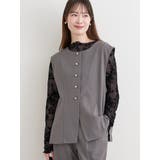 【ストレッチツイル】ノーカラーベスト(セットアップ可) | LUDIC PARK | 詳細画像12 