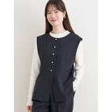 【ストレッチツイル】ノーカラーベスト(セットアップ可) | LUDIC PARK | 詳細画像17 