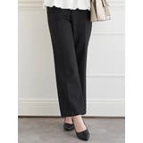 黒 | 【マルチストレッチ】ストレートパンツ(セットアップ可) | LUDIC PARK