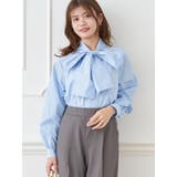 サックス | BIGリボンボウタイブラウス | LUDIC PARK