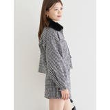 [SET]起毛チェック柄ブルゾン×ショートパンツ | LUDIC PARK | 詳細画像3 