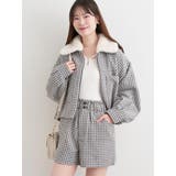 [SET]起毛チェック柄ブルゾン×ショートパンツ | LUDIC PARK | 詳細画像16 