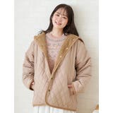 ベージュ | フードリバーシブルブルゾン | LUDIC PARK