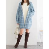 チェック柄ニットコート | LUDIC PARK | 詳細画像3 