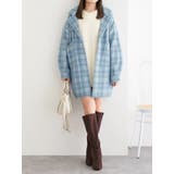 チェック柄ニットコート | LUDIC PARK | 詳細画像4 