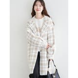 チェック柄ニットコート | LUDIC PARK | 詳細画像6 