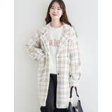 チェック柄ニットコート | LUDIC PARK | 詳細画像7 