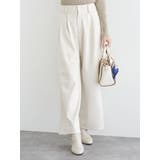 白 | 起毛ツイル ストレートパンツ | LUDIC PARK