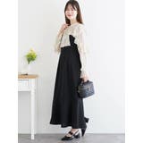 フリルボウタイブラウスドッキングワンピース | LUDIC PARK | 詳細画像15 