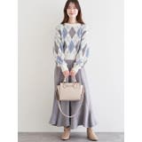 アーガイル柄フェザーシャギープルオーバー | LUDIC PARK | 詳細画像17 